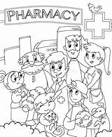 Farmacia Pharmacist Pharmacy Drugstore Fuori Farmacista sketch template