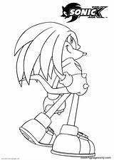 Knuckles Zazz Coloringpagesonly sketch template