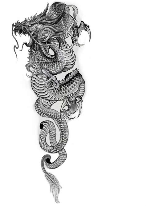 Black Dragon Tattoo Dragon Tattoo Drawing Dragon Sleeve Tattoos