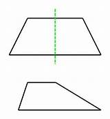 Trapezoid Trapezium Math Symmetry Lines Properties Facts Many Does Has Area Shape Sides Line Parallel Side Isosceles If Pair Vertical sketch template