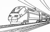 Treno Locomotive Treni Trains Trenino Zug Transporte Colorier Stampare Frecciarossa sketch template
