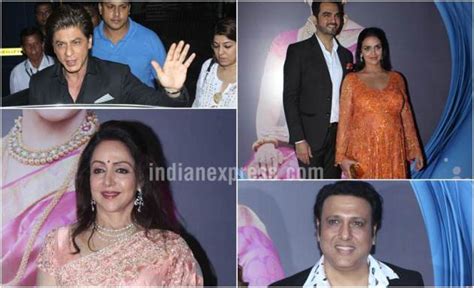 Shah Rukh Khan Esha Deol And Other Guests At Hema Malini’s Indo