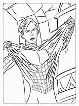 Spiderman Coloring Pages Printable Book Filminspector Comic Characters Superman sketch template