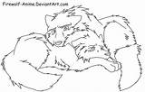 Anime Wolf Coloring Lineart Pages Firewolf Drawing Couple Wolves Cute Outline Comfort Drawings Two Couples Friends Deviantart Fight Horse Google sketch template