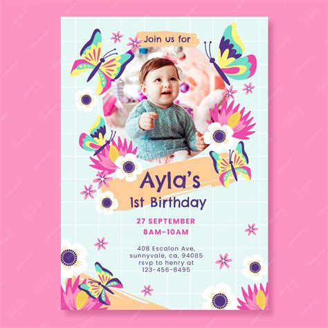 birthday invitation template girl polito weddings