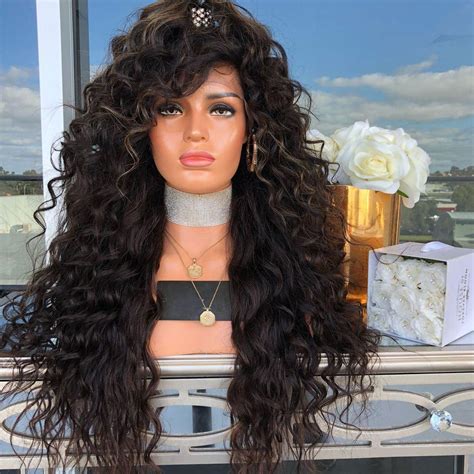 [34 off] ms in fashionable dark brown curly hair wig chemical fiber