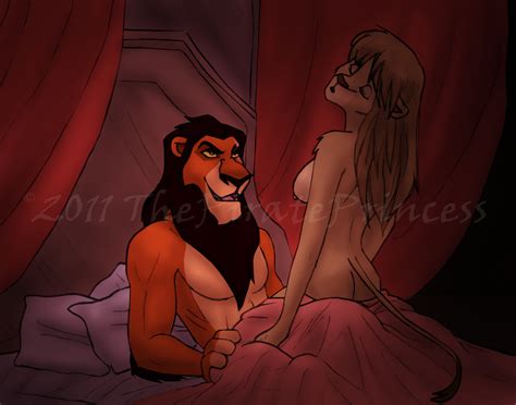 rule 34 anthro bed breasts disney feline female lion male scar sex