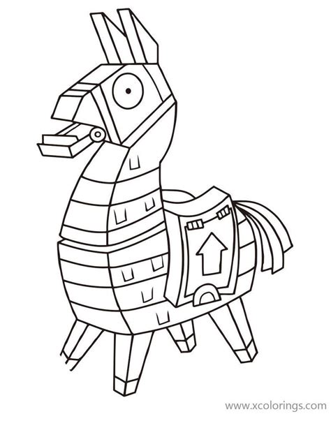 fortnite dj llama coloring page coloring pages