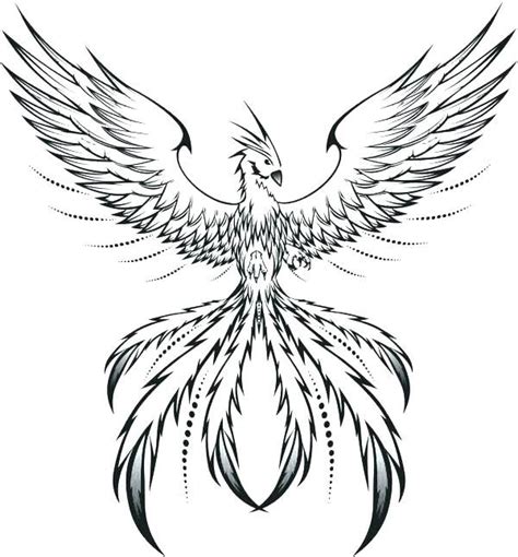 phoenix coloring sheet   phoenix bird tattoos phoenix tattoo