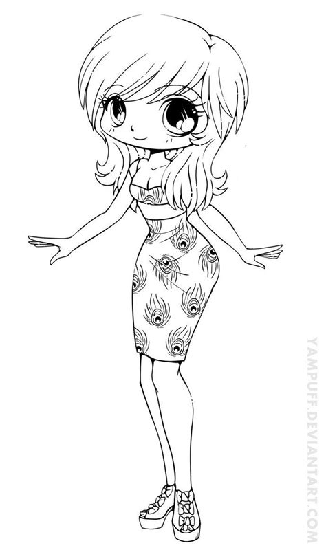 sammy chibi lineart commish  yampuff  deviantart chibi coloring