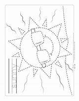Tracing Weather Worksheets Sunny Itsybitsyfun sketch template