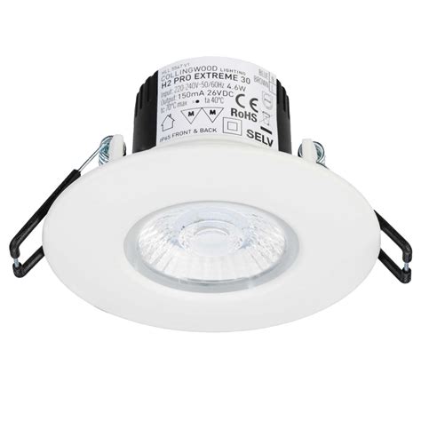 collingwood  pro extreme  dimmable led downlight  matt white