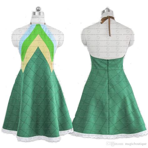 fairy tail wendy marvell cosplay costume anime green dress short cosplay costumes for sale final