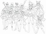 Sailor Coloring Pages Scouts Moon Getdrawings Getcolorings sketch template