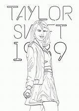 Swift Taylor Coloring Pages Printable Kids Printables Book Books Color Themed Print Adults Popular Music Getcolorings Soundfly sketch template