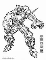 Transformers Coloring Pages Dinobot sketch template