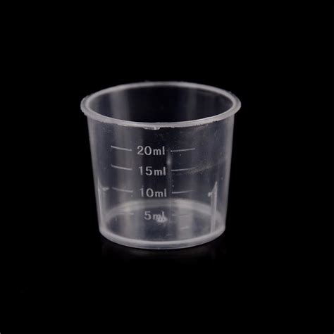 pcs ml plastic liquid measuring cups measuring container  cap