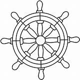 Wheel Ship Steering Coloring Glass Pirate Stained Boat Drawing Patterns Clipart Nautical Clip Ships Cliparts Template Draw Printable Compass Craft sketch template