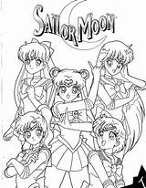 Sailor Coloring Pages Color Moon Girls Moom sketch template