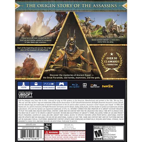 Assassin S Creed Origins Gold Steelbook Edition Playstation 4