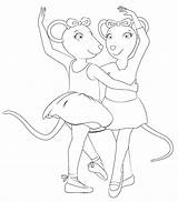 Angelina Bailarina Taniec Kolorowanki Dzieci Ausmalbild Malvorlagen Ratinha Getdrawings sketch template