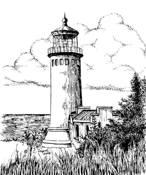 lighthouse drawing pencil sketch colorful realistic art images