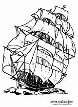 Ship Clipper Coloring Pages Colouring Kids Ships Sailing Drawing Color Print Printcolorfun Printable Boat Printables Pirate Fun Line Century Clip sketch template