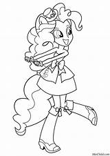 Pie Pinkie Equestria Colorings sketch template