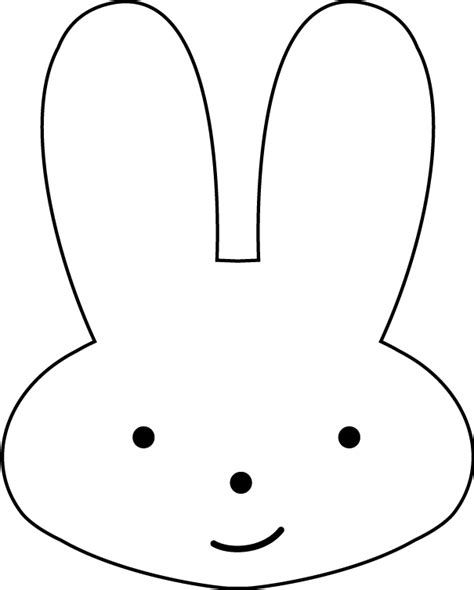 bunny outline outline  bunny rabbit coloring speaks png clipartix