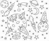 Colorat Mijloace Gradinita Fise Rachete Planete Lucru Racheta Copii Plansa Copiii Cosmos Univers Panou Alege sketch template