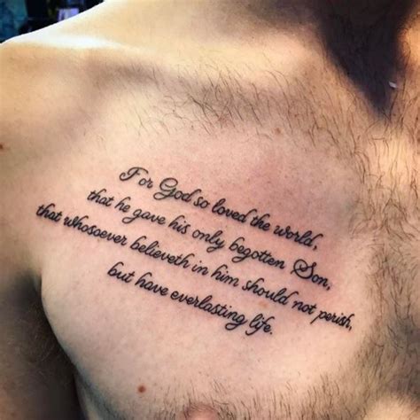 Review Of Best Bible Verse Chest Tattoos References Galeries Images