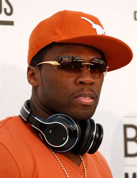 50 Cent Wears Cartier Panther Sunglasses And Sms Audio