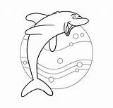 Dolphin Template Coloring Bottlenose Print Templates Getdrawings Printable Animal Getcolorings Dolphins sketch template