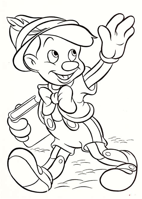 pin  disney pinocchio coloring pages disney