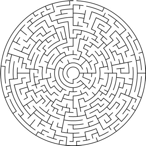 labyrinth fuer erwachsene ausmalbild kostenlos herunterladen