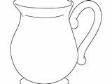Jug Coloring Pages Pitcher Color Getcolorings Printable Getdrawings sketch template