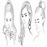 Girls Coloring Faces Pages Getcolorings Color Getdrawings Print sketch template