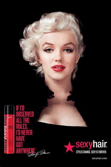 Marilyn Monroe Fronts Sexy Hair Campaign