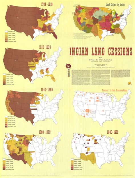 Loss Of U S Native Tribal Lands From 1784 Source Sam B Hilliard