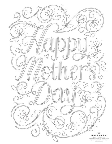 mothers day coloring pages   printables printabulls