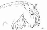 Horse Coloring Drawing Head Andalusian Pages Drawings Friesian Outline Deviantart Chronically Easy Visit Se sketch template