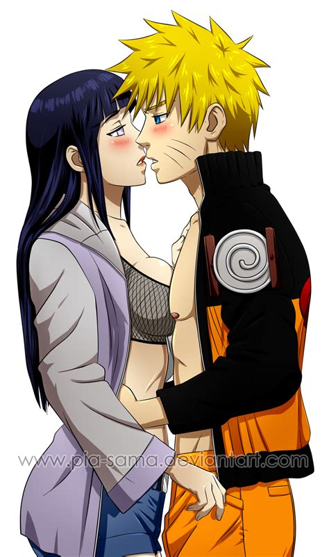 naruhina unbridled love colored by pia sama on deviantart