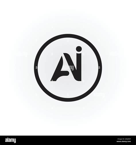 initial ai letter logo  creative modern business typography vector