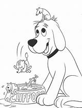 Coloring Clifford Pages Dog Red Big Biscuit Friends Playing Print Puppy Colour Colouring Printable Kids Sheet Paint Ride Takes Popular sketch template