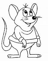 Coloring Pages Rat Clipart Mouse Gif Printable Squeak sketch template