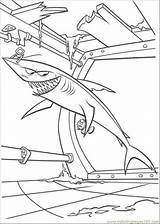 Nemo Finding Coloring Shark Pages Printable Color Boat Online Cartoons Colorear Para sketch template