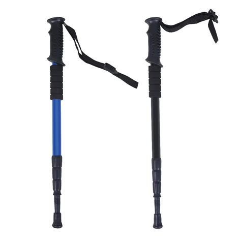 portable telescopic climbing stick aluminium alloy lightweight anti skid walking cane outdoor