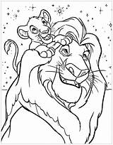 Simba Mufasa Ausdrucken Coloriages Malvorlagen Père Drucken Enfant sketch template