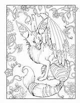 Mythical Creature Colouring Kids Adorable sketch template