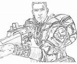 Borderlands Axton Commando Coloring Pages Printable Character sketch template